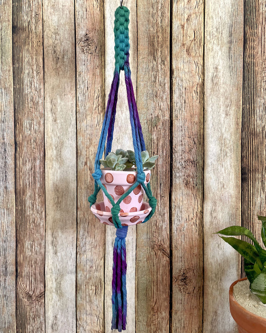 Tie Dye Plant Hanger 02