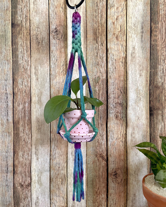 Tie Dye Plant Hanger 04