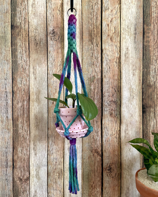 Tie Dye Plant Hanger 04