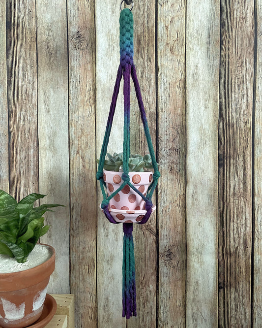 Tie Dye Plant Hanger 06