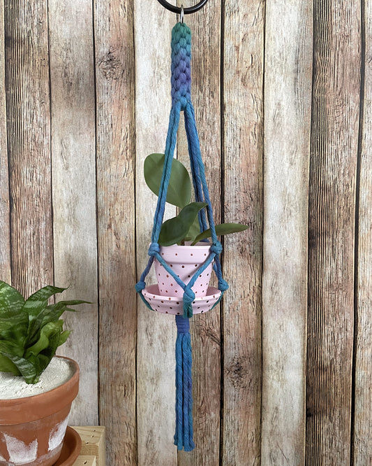 Tie Dye Plant Hanger 08